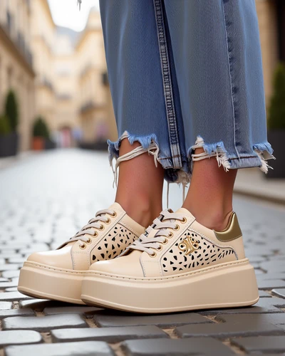 Royalfashion Moteriški perforuoti sportiniai bateliai Jovixi