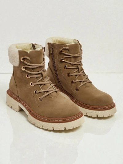 Женские ботинки-траперы с мехом Tessara