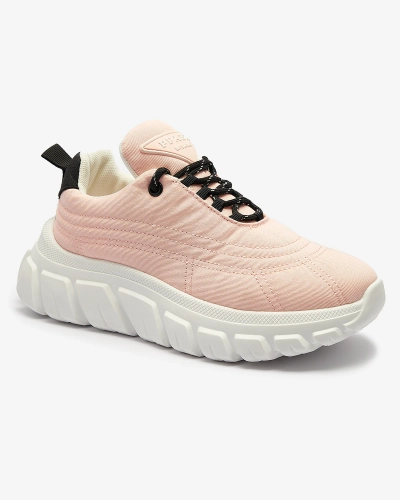 Светло-розовые женские спортивные туфли из ткани Riotay- Footwear