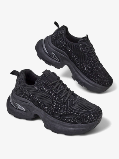 Женские спортивные кроссовки Royalfashion с стразами Bloss