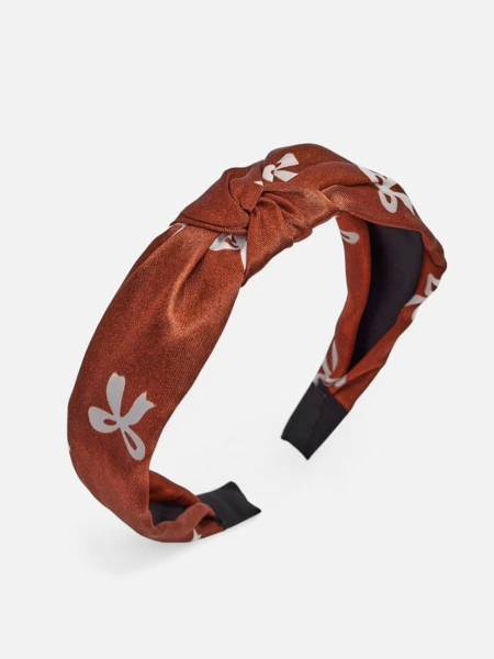 Royalfashion Opaska – satyna, plecionka i ten print, no cudo!