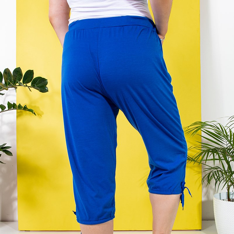 Синие женские бриджи PLUS SIZE
