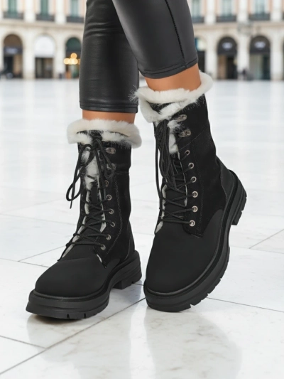 Женские ankle boots Royalfashion с мехом Nasaha