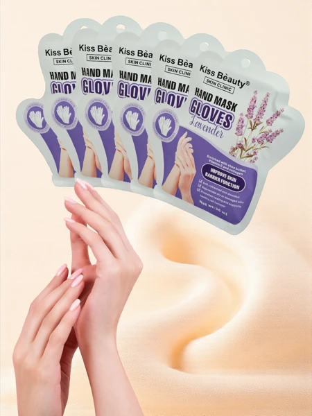 Aurelia Hand Mask Gloves Lavender - Drėkinamosios pirštinės rankoms, 30 g