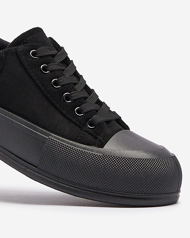 Juodi moteriški ekovamzos sportbačiai Zeobic- Footwear