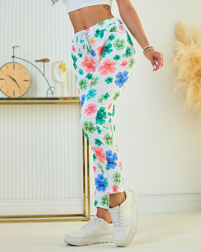 Royalfashion Женские брюки из цветочной ткани