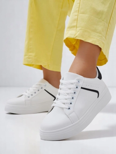 Royalfashion moteriški sportiniai sneakersai ant storų padų Uensi