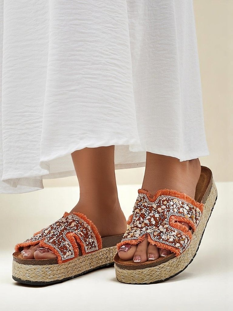 Royalfashion moteriškos šlepetės su Candy Candy papuošimais