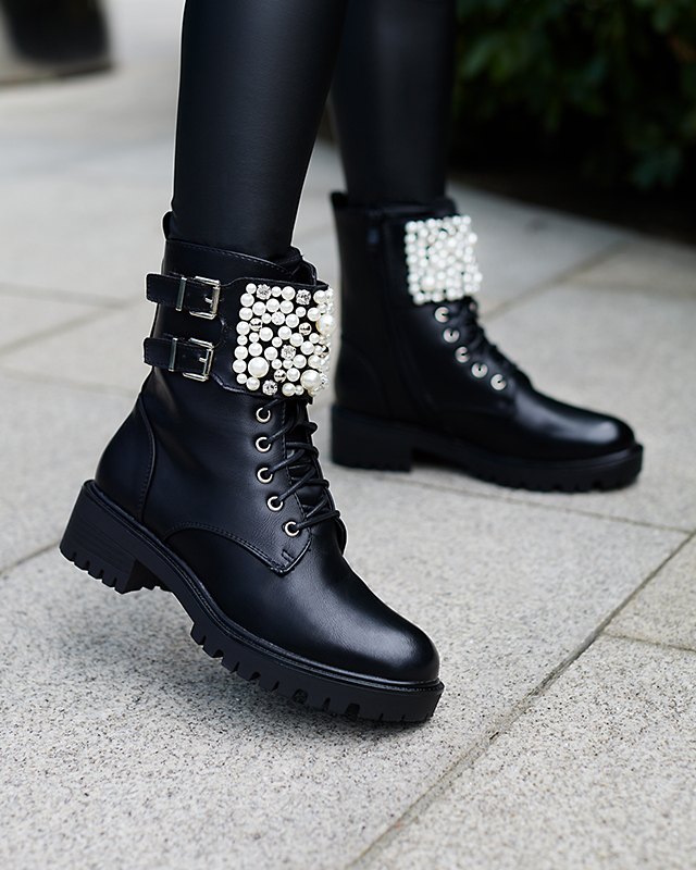 „Black Mais Pearl Workery Boots“ - avalynė