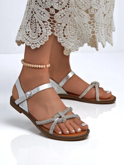Royalfashion Женские сандалии с декоративными цирконами Bella Shine