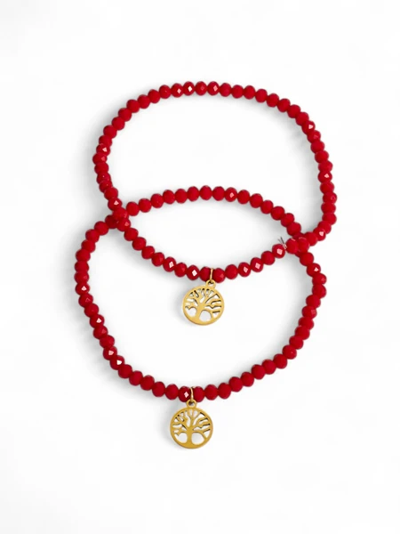 Royalfashion Two Ladies' Bracelets wit' a Tree Charm