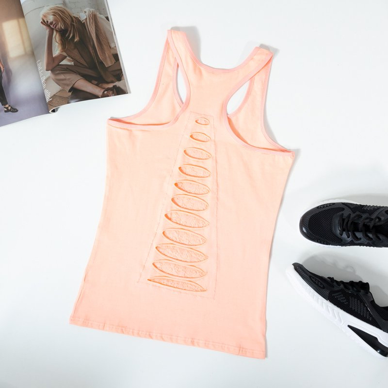 Оранжевая женская майка