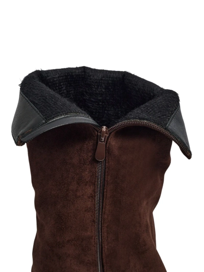 Damskie kozaki eko zamszowe z cholewką Ismara