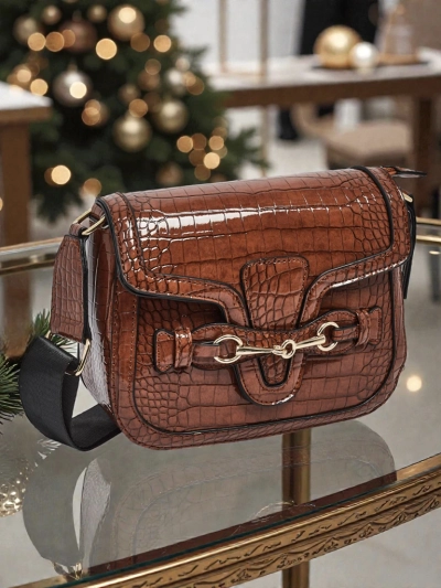 Moteriška rankinė „Aurora“ ruda odinė elegantiška kasdienai