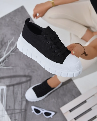 Черные спортивные кроссовки на платформе Daskko- Footwear