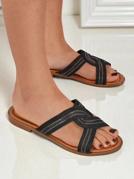 Royalfashion Babskie laczki plecione Woven Breeze