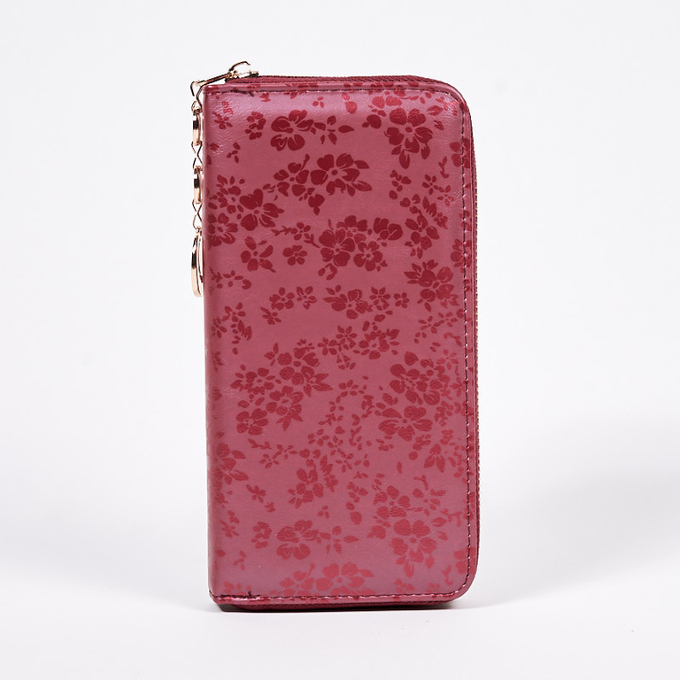 Didelė kaštoninės spalvos rašto piniginė iš ekologiškos matinės odos - Priedai