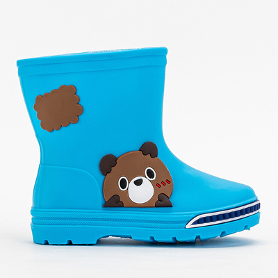Голубые детские резиновые сапоги Uncon
