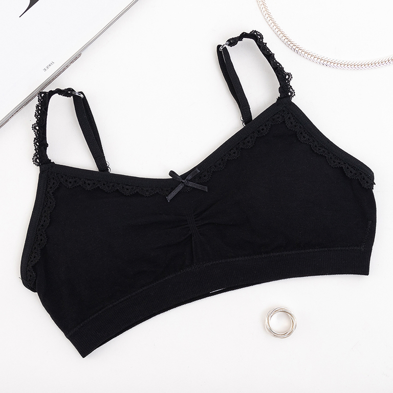 Черный бюстгальтер для девочек