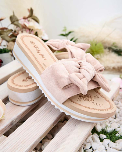 Royalfashion Женские шлепанцы с бантом Erinner