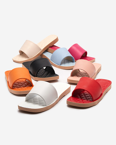 Juodos eko odos moteriškos šlepetės su dygsniuotu įdėklu Parekis - Avalynė