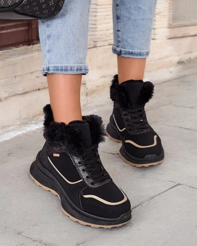 Royalfashion Утепленные женские кроссовки с мехом Mofell