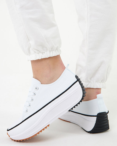 OUTLET Женские белые кроссовки на платформе Trenicso - Обувь