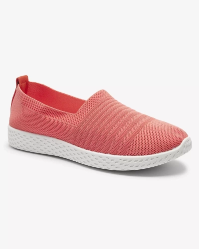 Коралловые женские кеды-слипы Covvu- Footwear