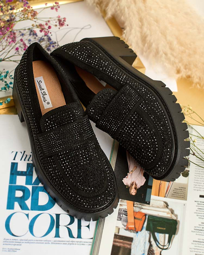 Royalfashion Moteriški mokasinai su cirkoniais Epolls