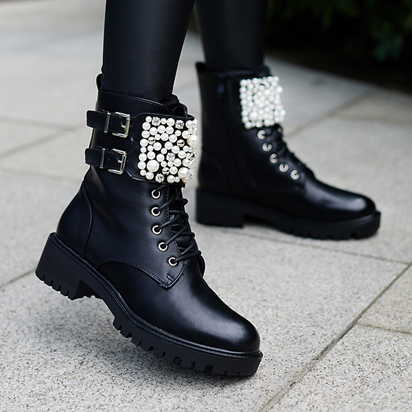 „Black Mais Pearl Workery Boots“ - avalynė