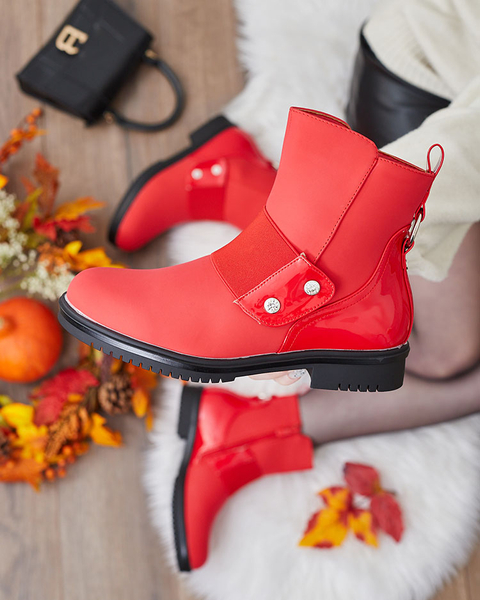 Royalfashion Raudoni matiniai moteriški batai Setipfa