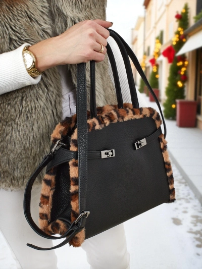 Maža moteriška eko odos rankinė su pantera Panthory