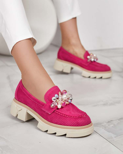 "Royalfashion" Moteriški mokasinai su spalvingais "Glam crystals"