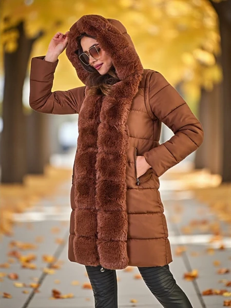 Royalfashion Moteriška striukė su nuimamomis rankovėmis