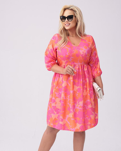 Royalfashion Женское платье длиной до колена с принтом PLUS SIZE