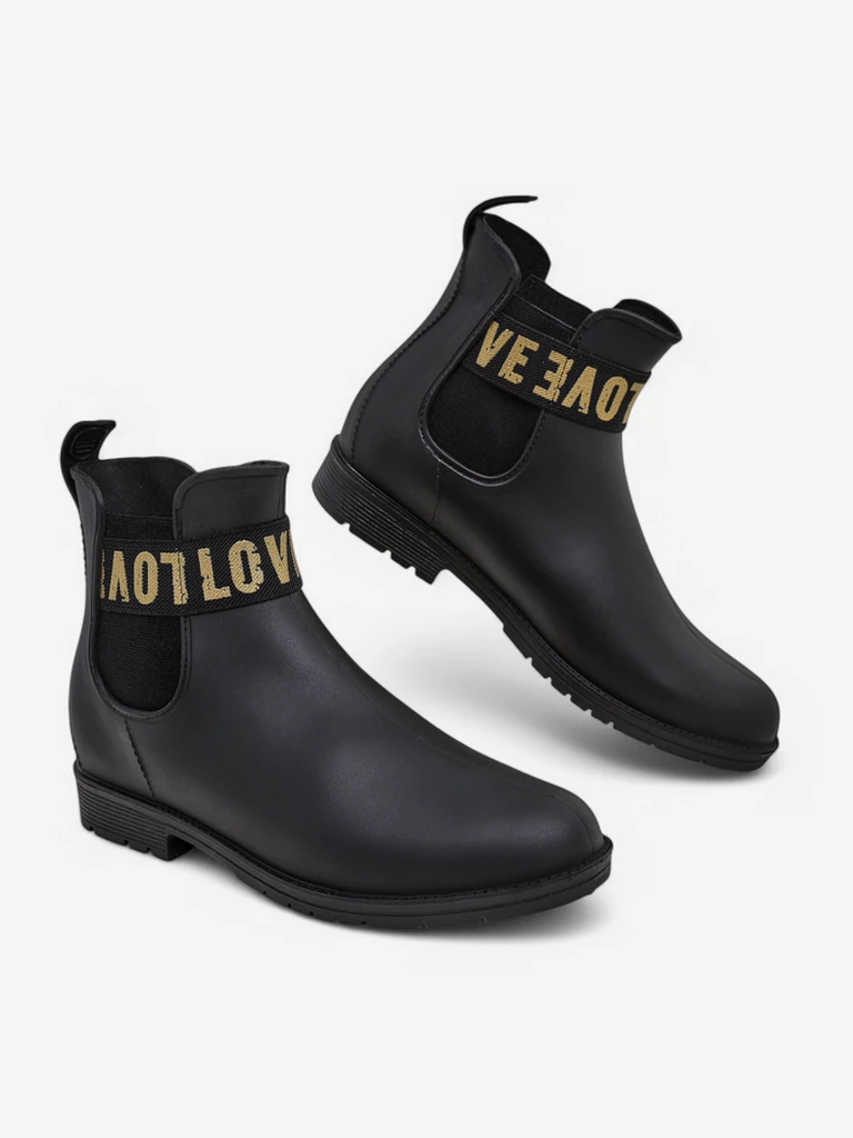 Женские матовые резиновые сапоги Royalfashion с надписью Love Love