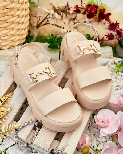 Royalfashion Moteriški eko odos platforminiai sandalai Avemil