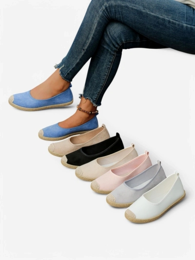 Royalfashion Moteriški ekologiški zomšos espadrilės Aroles