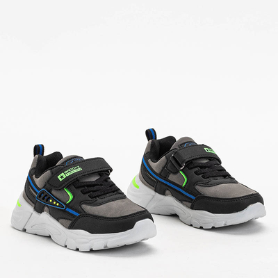 Спортивная обувь для мальчика черного и серого цвета Tryons - Обувь