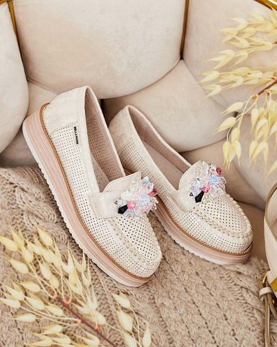 Royalfashion Mokasinai su spalvotais akmenimis Restea