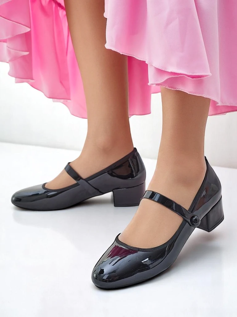 Royalfashion Women's Low Heel Pumps Omagga