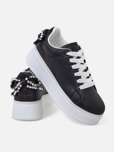 Royalfashion Женские платформенные спортивные кроссовки с бантиком