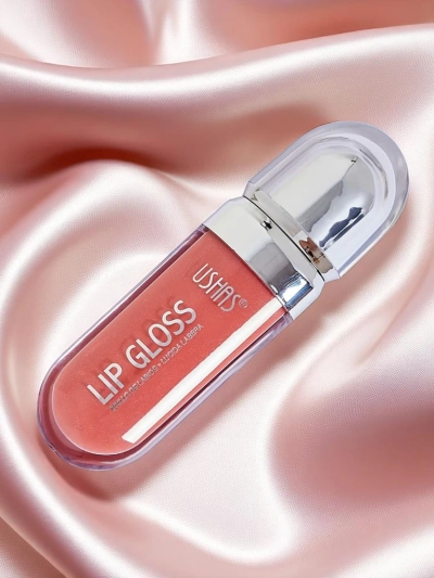 USHAS Блеск для губ с блестками, цвет Deep Pink
