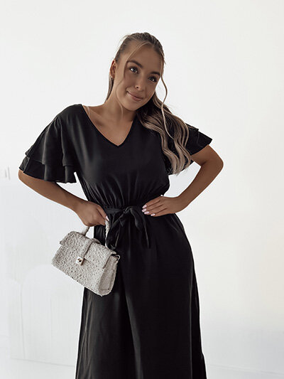 Royalfashion Moteriška paprasta midi suknelė