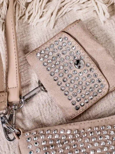 Royalfashion Maža moteriška rankinė su kalnų kristalais