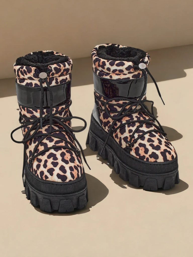 Karališkosios mados moteriški sniego batai Focojo