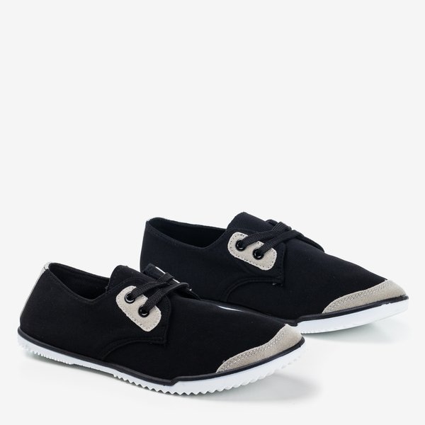 Czarne sportowe tenisówki ze wstawkami Zella - Obuwie