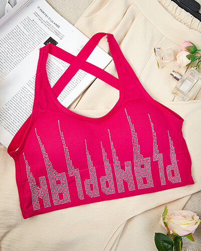 Royalfashion Moteriška sportinė liemenėlė su cirkonais