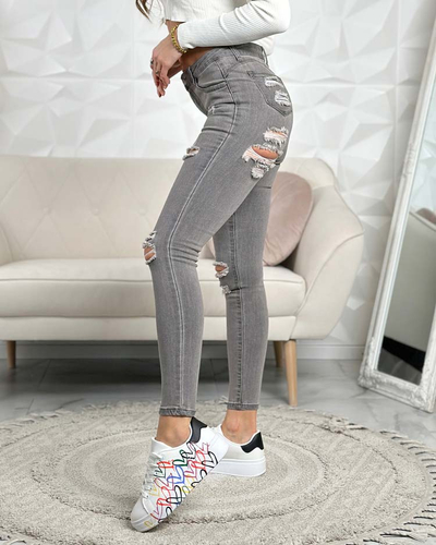 "Royalfashion" Moteriški džinsai su trintuku