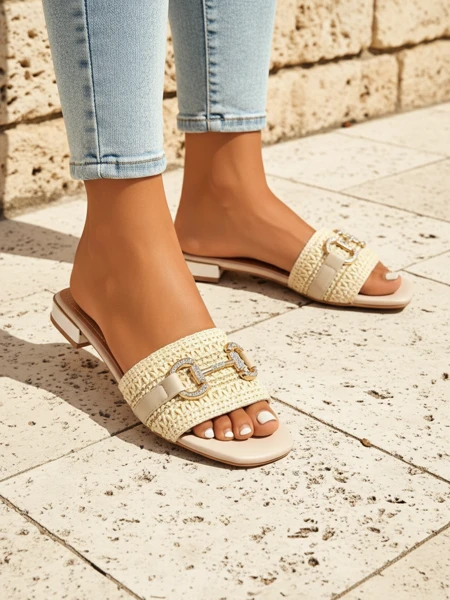 Royalfashion Klapki Aeterna - Pleciony Sztos!